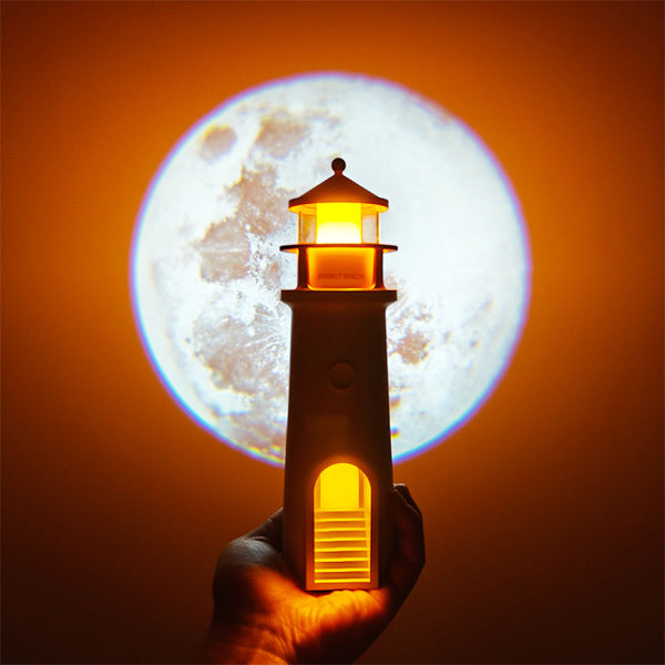3D Lighthouse Moon Projector + Remote