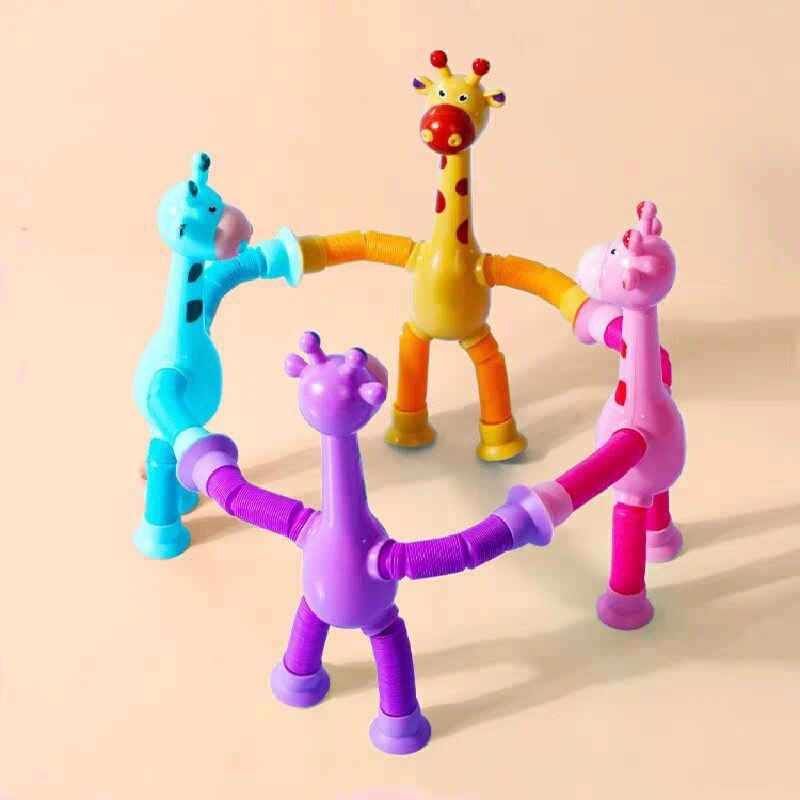 Telescopic Suction Cup Giraffe Toy