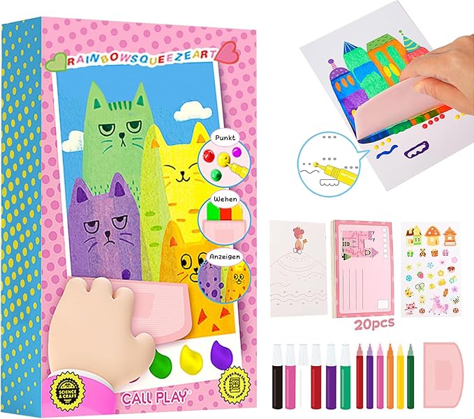 Rainbow Scratch Art Painting Set for Kids