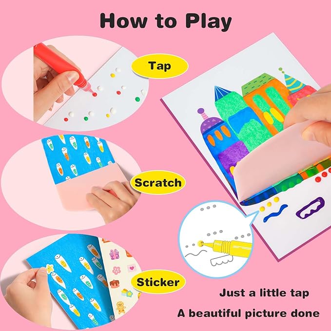 Rainbow Scratch Art Painting Set for Kids
