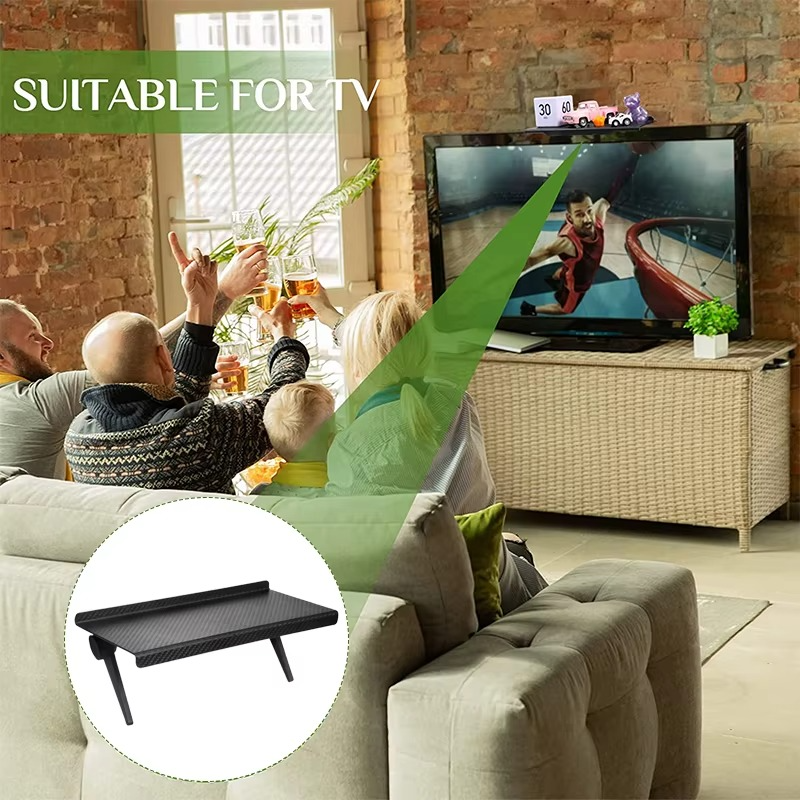 Adjustable TV Screen Top Shelf Storage Rack