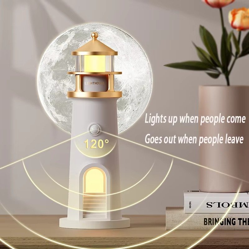 3D Lighthouse Moon Projector + Remote