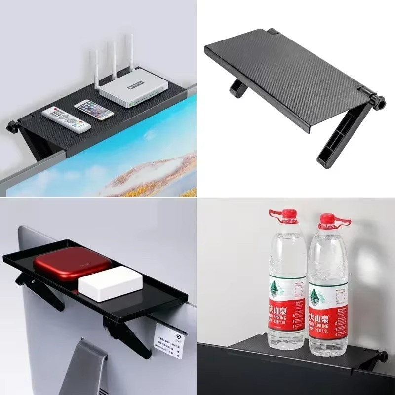 Adjustable TV Screen Top Shelf Storage Rack