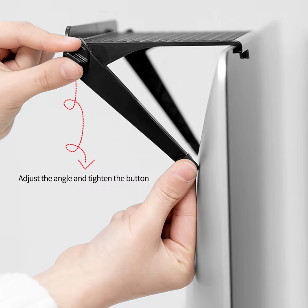 Adjustable TV Screen Top Shelf Storage Rack