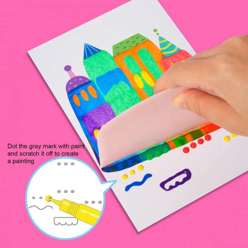 Rainbow Scratch Art Painting Set for Kids