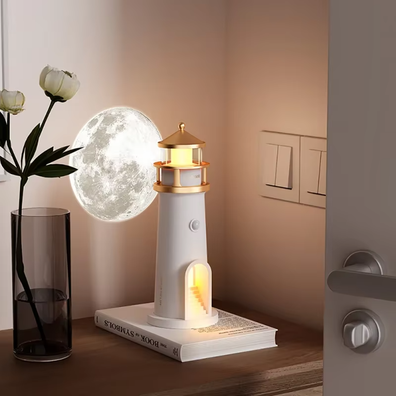 3D Lighthouse Moon Projector + Remote