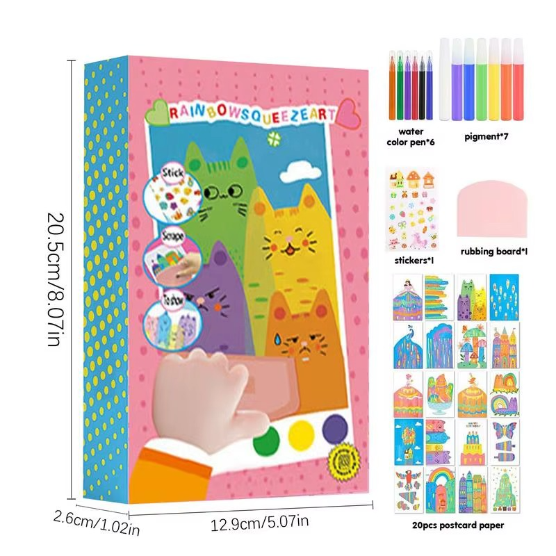 Rainbow Scratch Art Painting Set for Kids