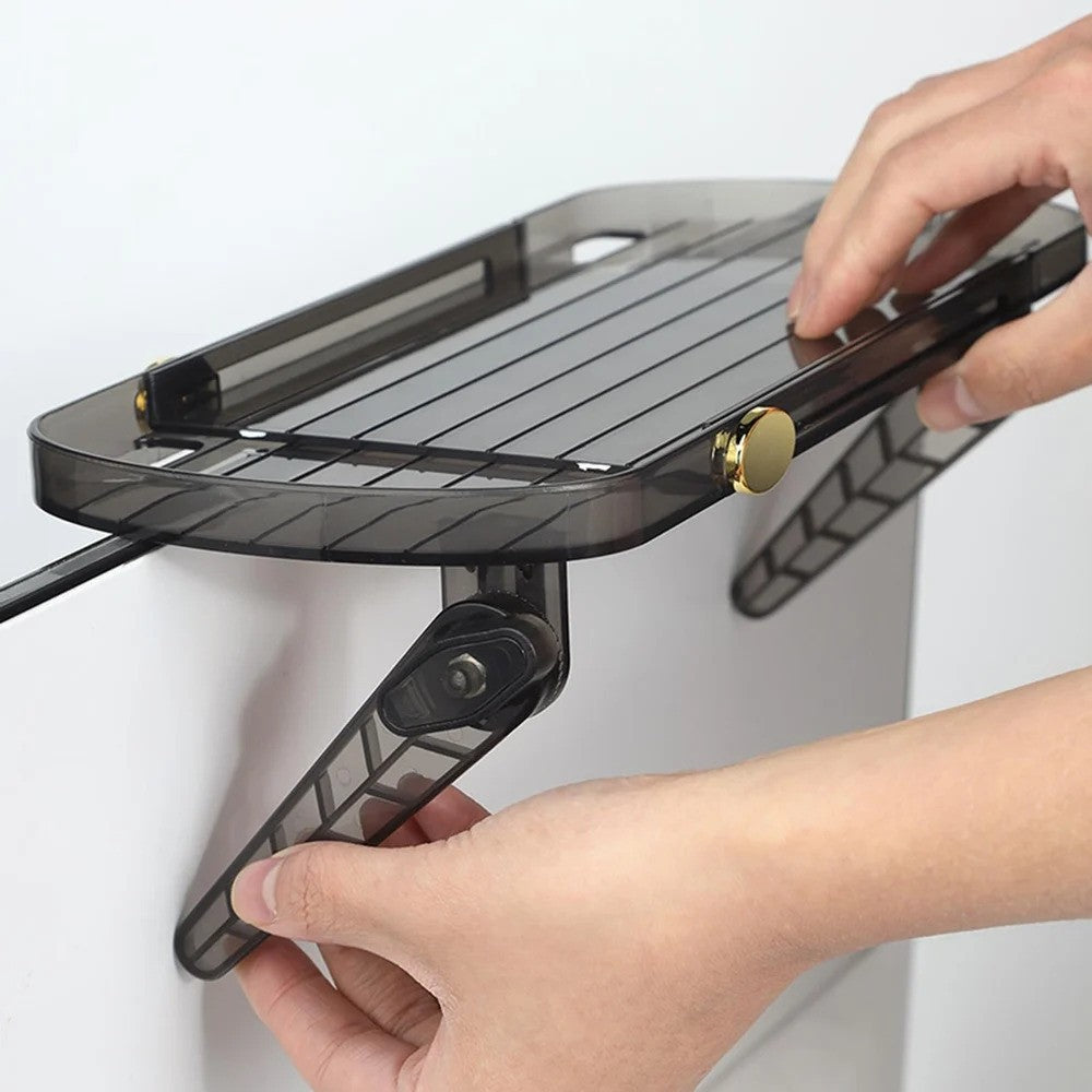 Adjustable TV Screen Top Shelf Storage Rack
