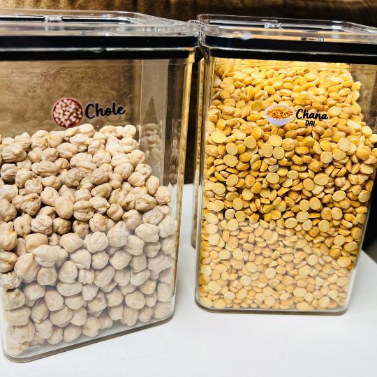 Modern 3D Kitchen Labels for Jars & Containers