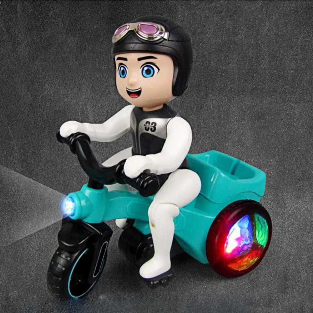 Stunt Tricycle Toy with Music and Lights