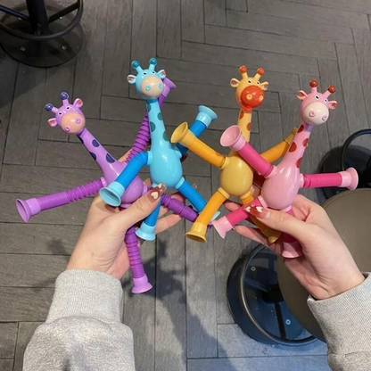 Telescopic Suction Cup Giraffe Toy
