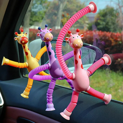 Telescopic Suction Cup Giraffe Toy