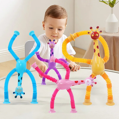 Telescopic Suction Cup Giraffe Toy