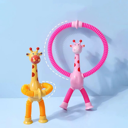 Telescopic Suction Cup Giraffe Toy