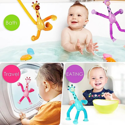 Telescopic Suction Cup Giraffe Toy