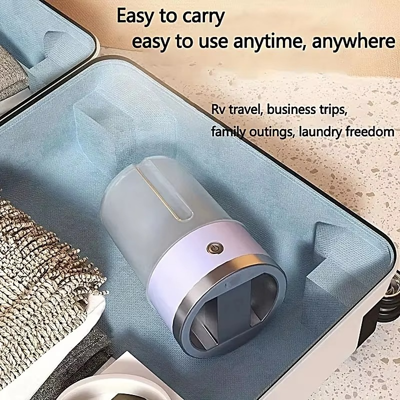 Cordless Portable Mini Washer – Rechargeable Mini Washing Machine for Underwear & Socks