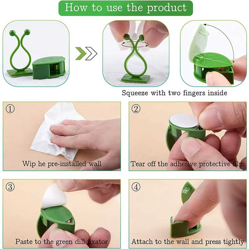 Plant Climbing Self-Adhesive Wall Clips ( 60 Pcs Set )