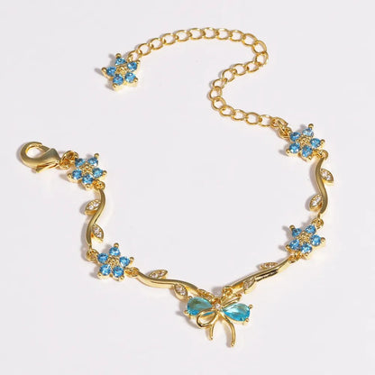 Elegant Bow Charm Bracelet