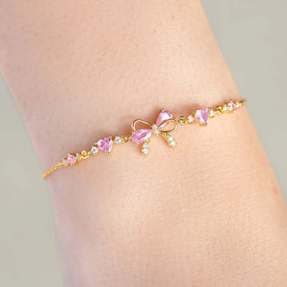 Crystal Little Bow Peep Bracelet