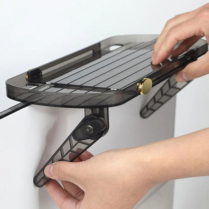 Adjustable TV Screen Top Shelf Storage Rack