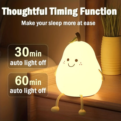 Cute Pear Night Lamp ( 7 Colour Changing Light )